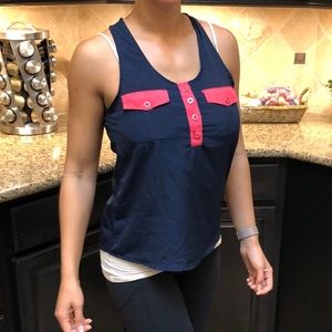 Blue & Pink  tank